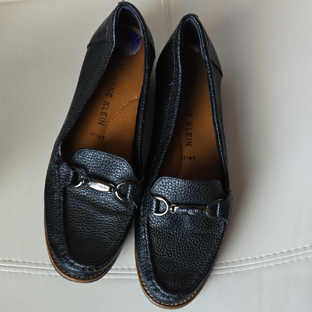 Anne Klein Loafers, Black, 8.5